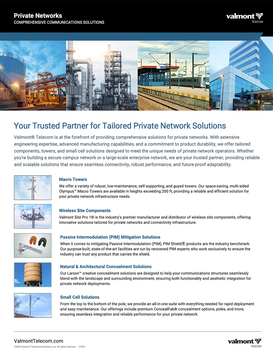 Private Network Solutions Sheet