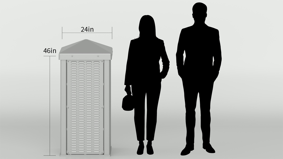 Square Radio Pedestal Cap